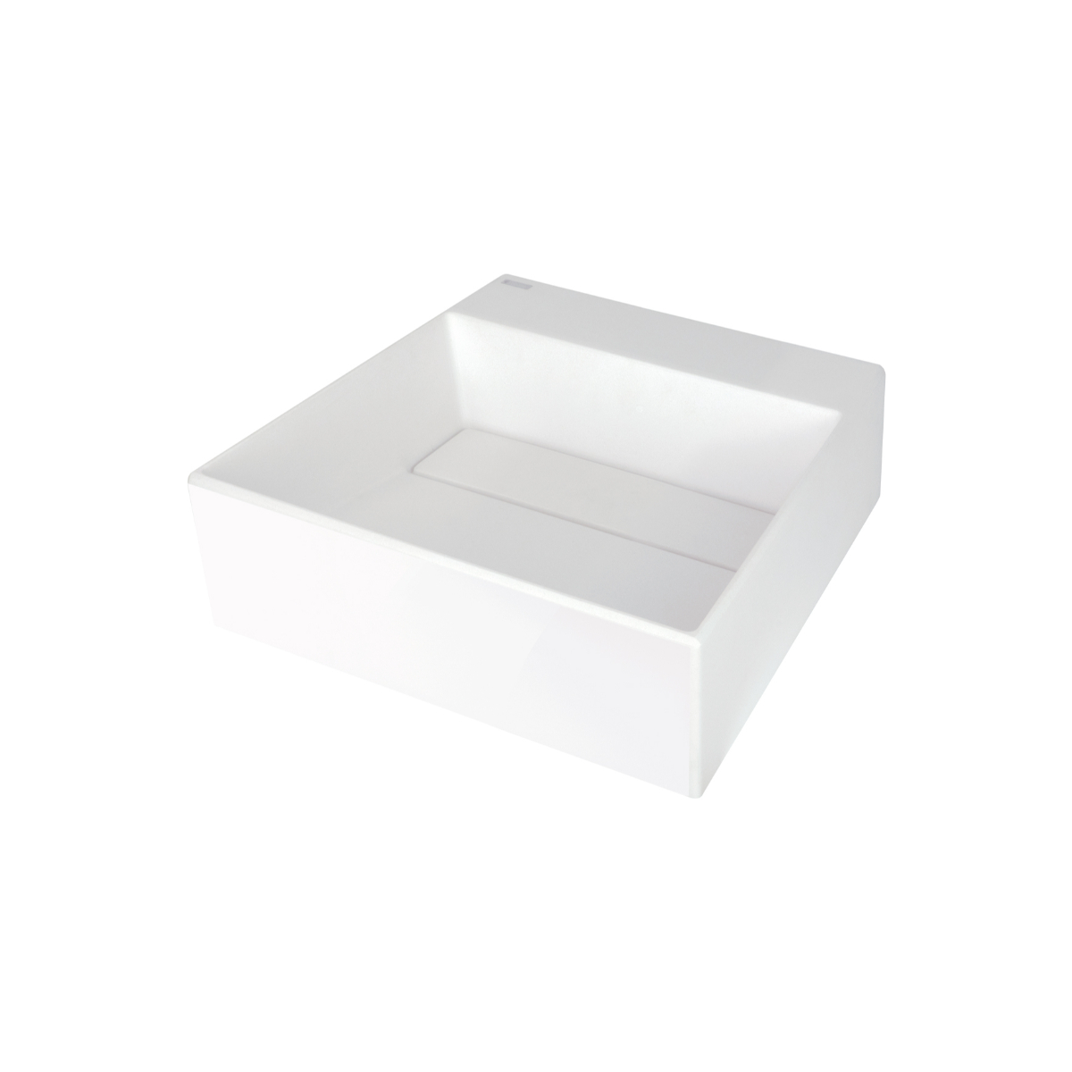 Pinnapealne valamu Correo 40x40x13 cm, valge graniit
