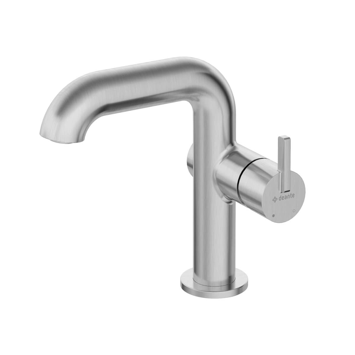 Harjatud teras valamusegisti Deante Silia 17 cm, messing