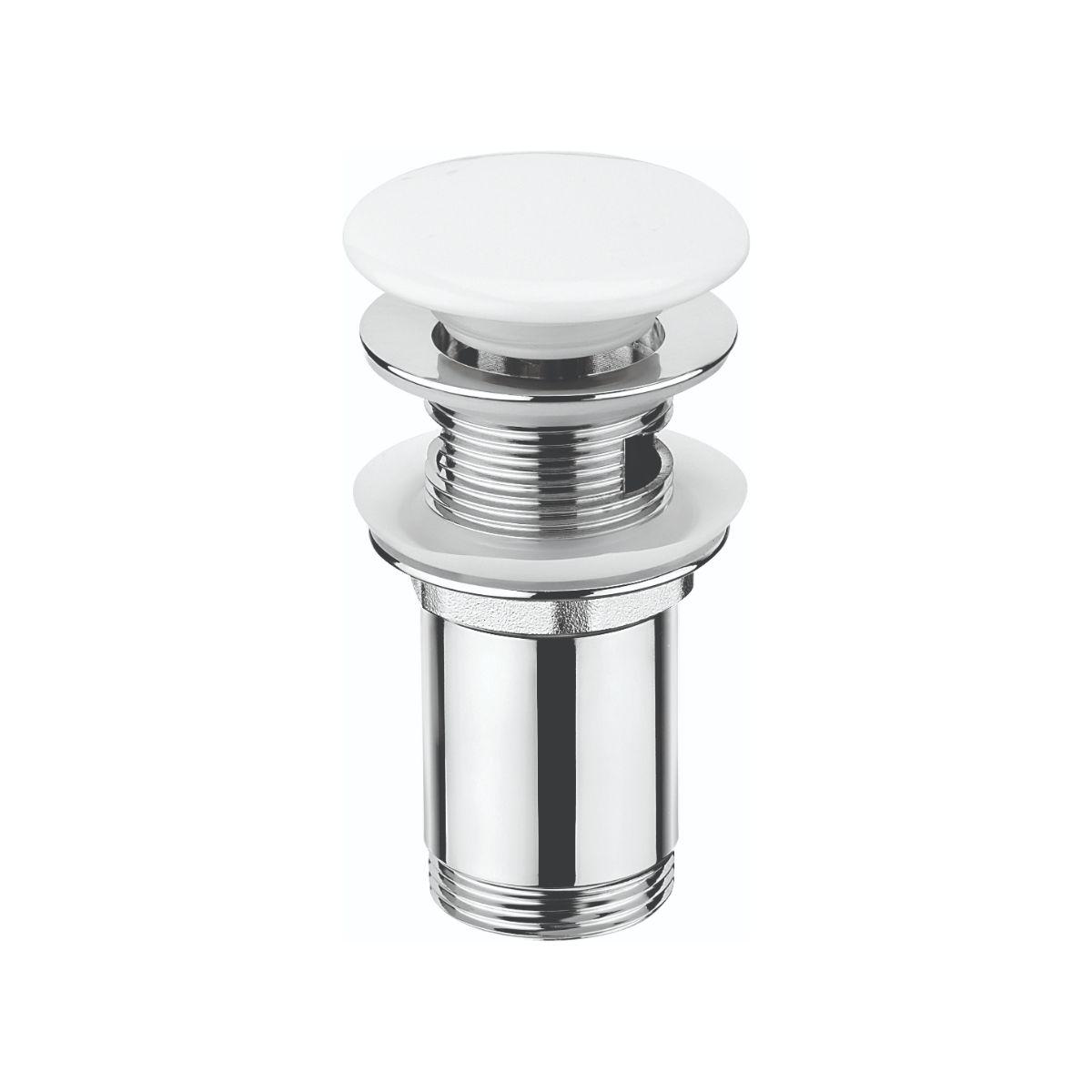 Valge valamu äravoolupesa Click süsteemiga 1 1/4″