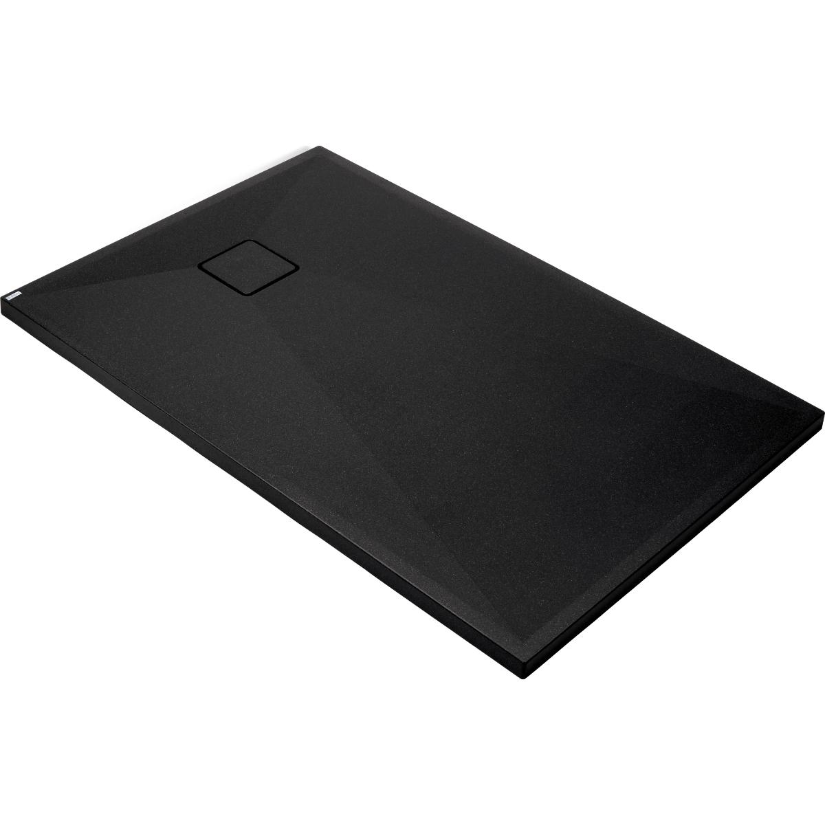 Dušialus Deante Correo 100×90 cm, must graniitkomposiit