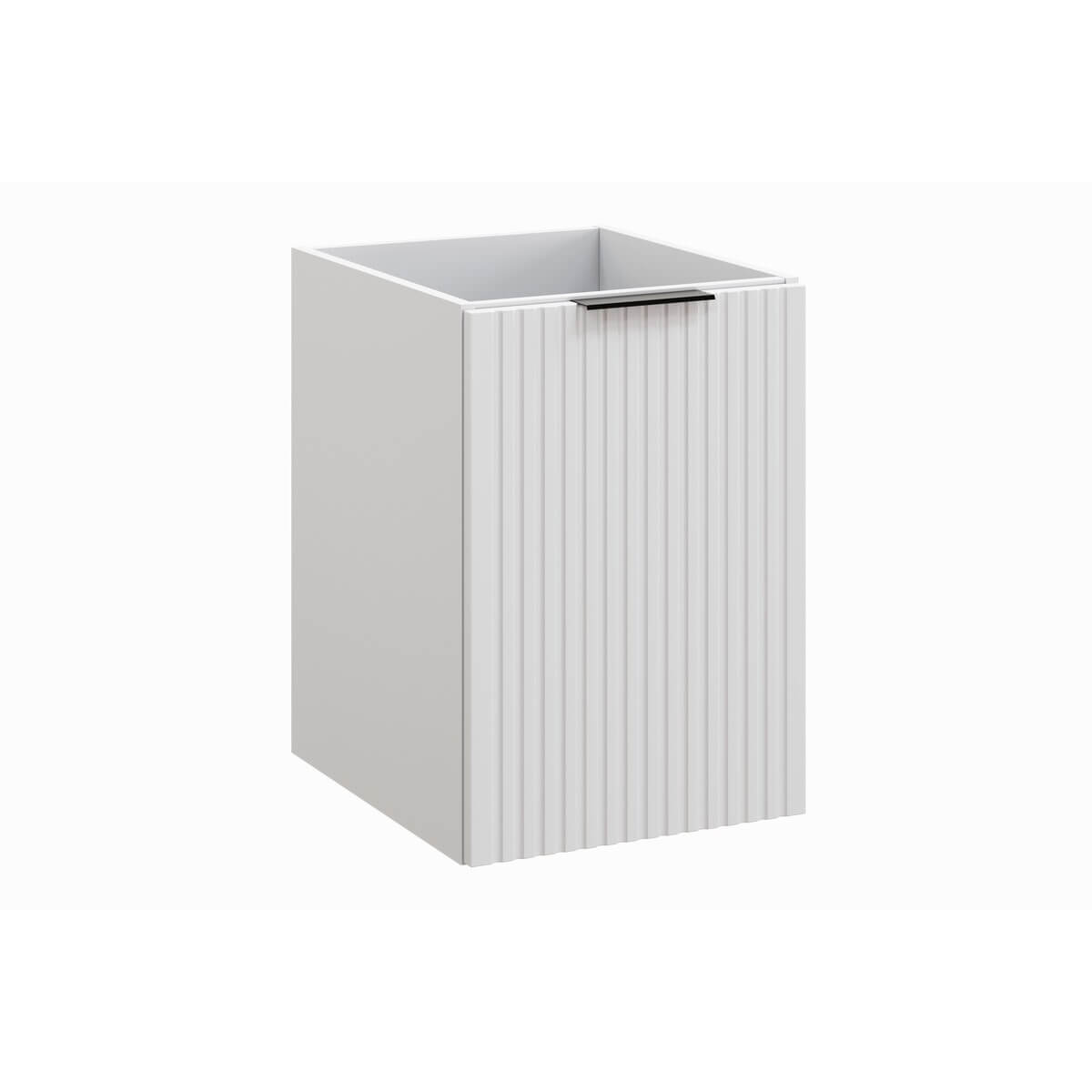 Pesukorviga vannitoakapp ADEL WHITE, matt valge, 40 cm, seinale kinnitatav