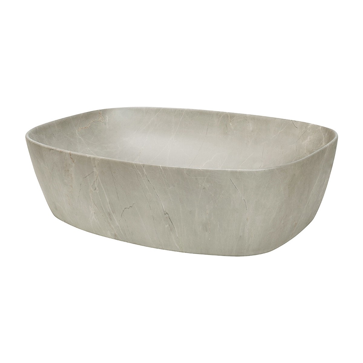 Tööpinnapealne valamu Comad ANNA, 50,5 × 38,5 cm, matt beež marmorimitatsioon