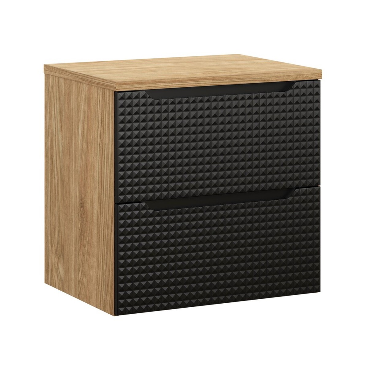 Valamukapp LUXOR BLACK, must matt/tamm, 60 cm, seinale kinnitatav