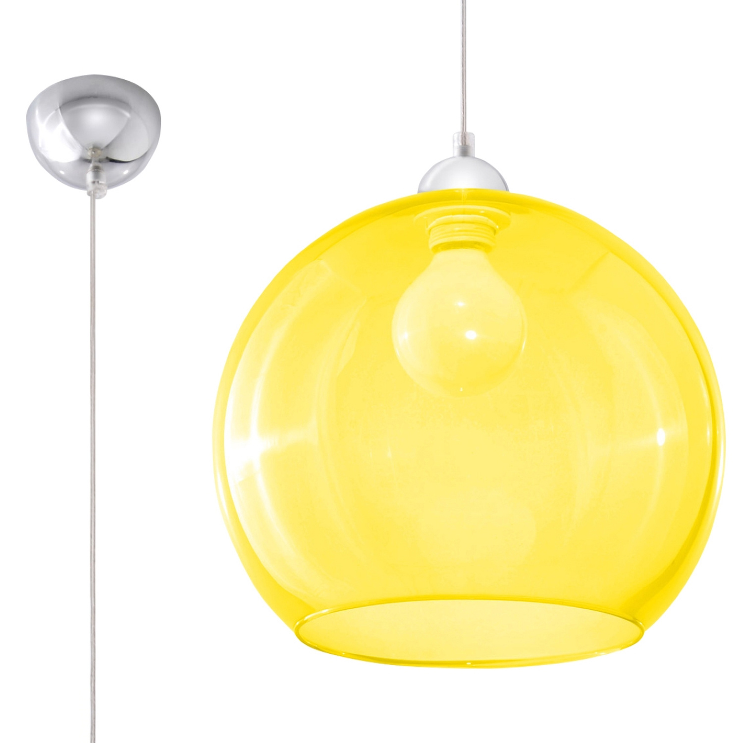 Rippvalgusti BALL kollane
