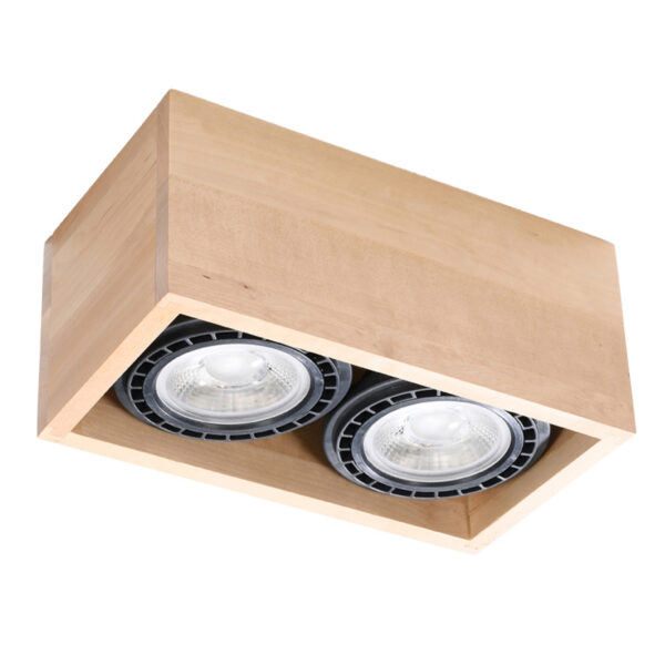 Laevalgusti QUATRO 2 naturaalne puit
