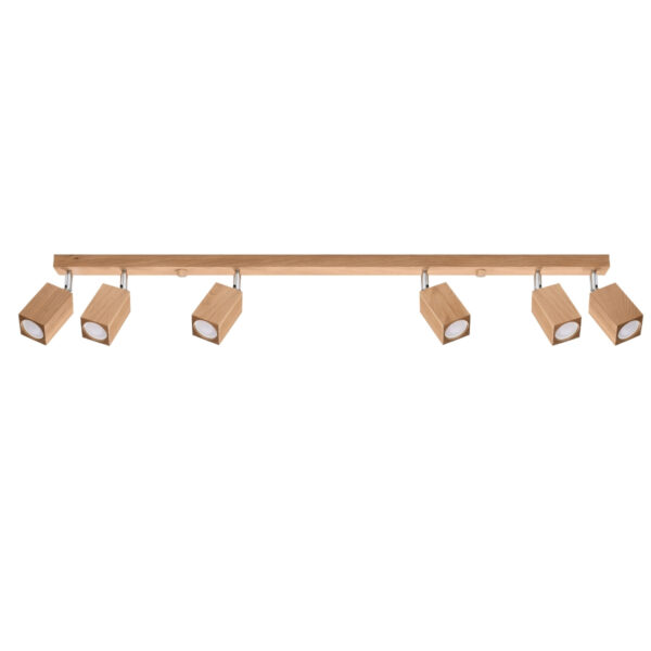 Laevalgusti KEKE 6 tammepuust laelamp