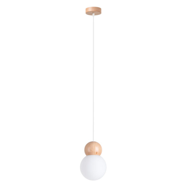 Lempos pakabukas PEKKA 1 blanc/bois naturel
