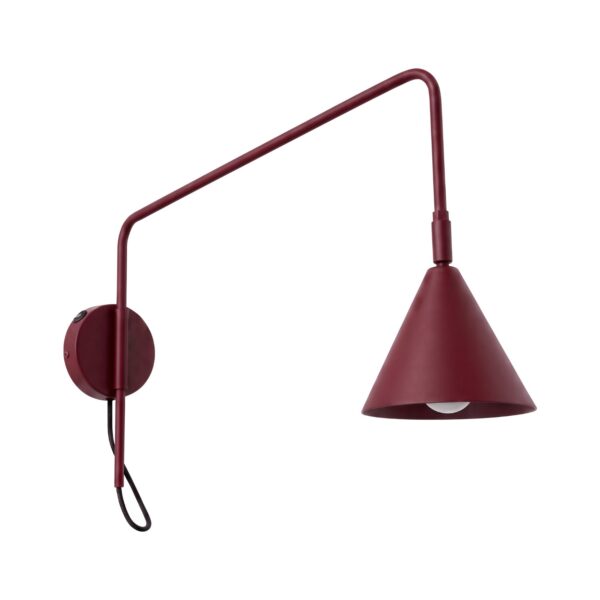 Seinavalgusti NOX 1 burgundia lülitiga