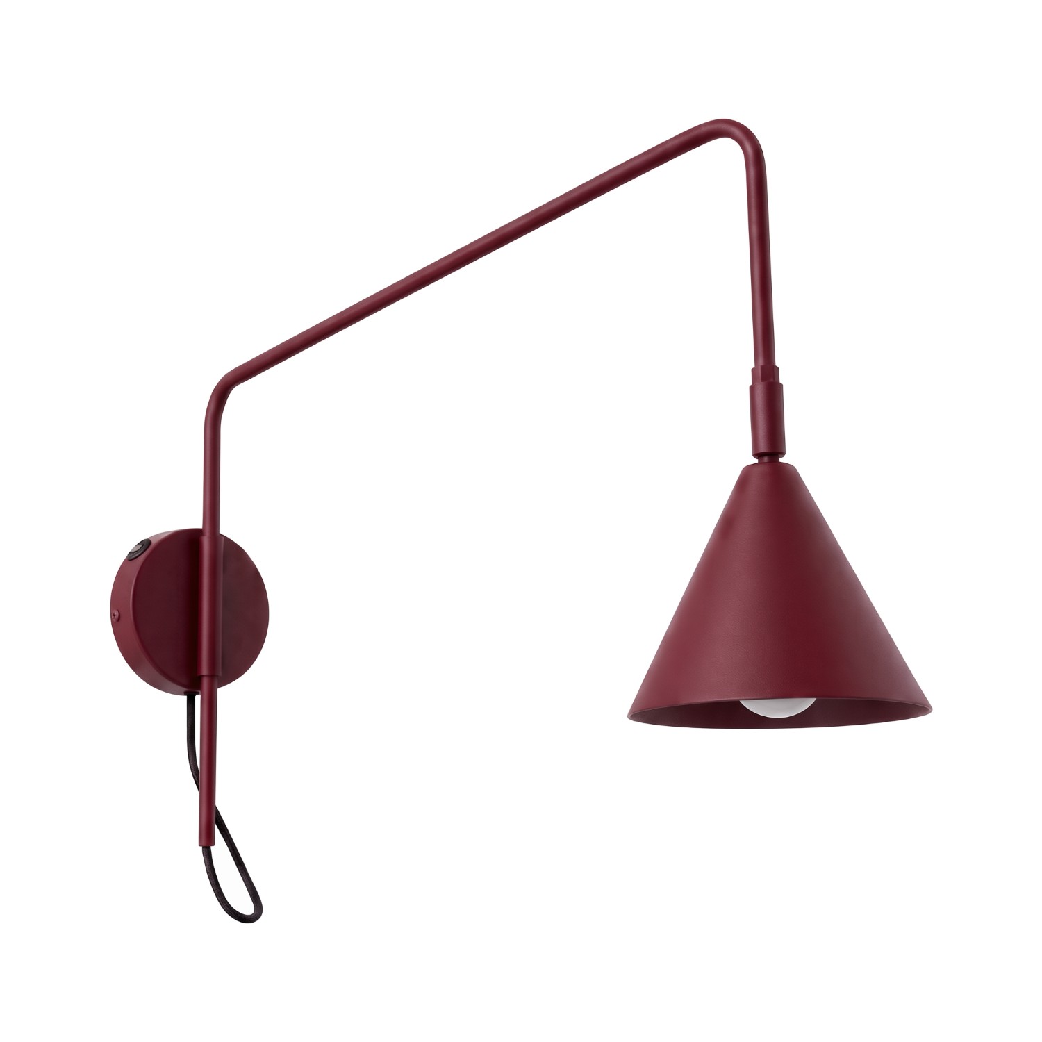 Seinavalgusti NOX 1 burgundia lülitiga