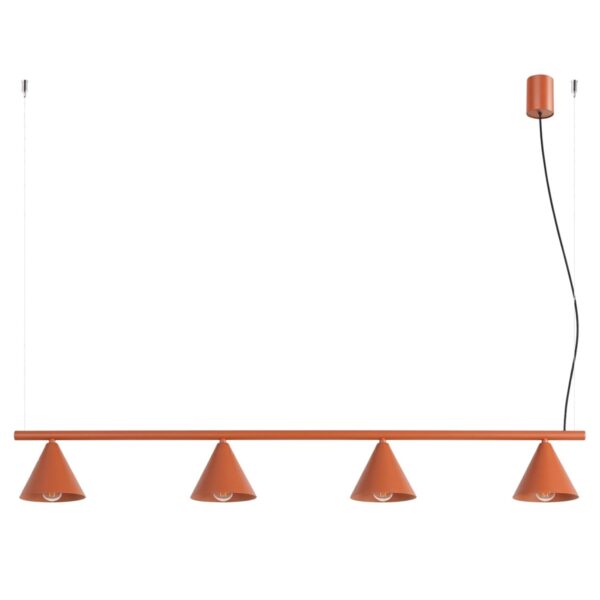 Lühter NOX 4L punane ooker