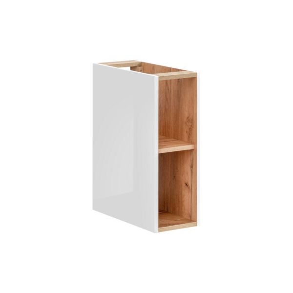 Avatud riiul Comad CAPRI WHITE 20 cm, läikiv valge ja Craft-tamm