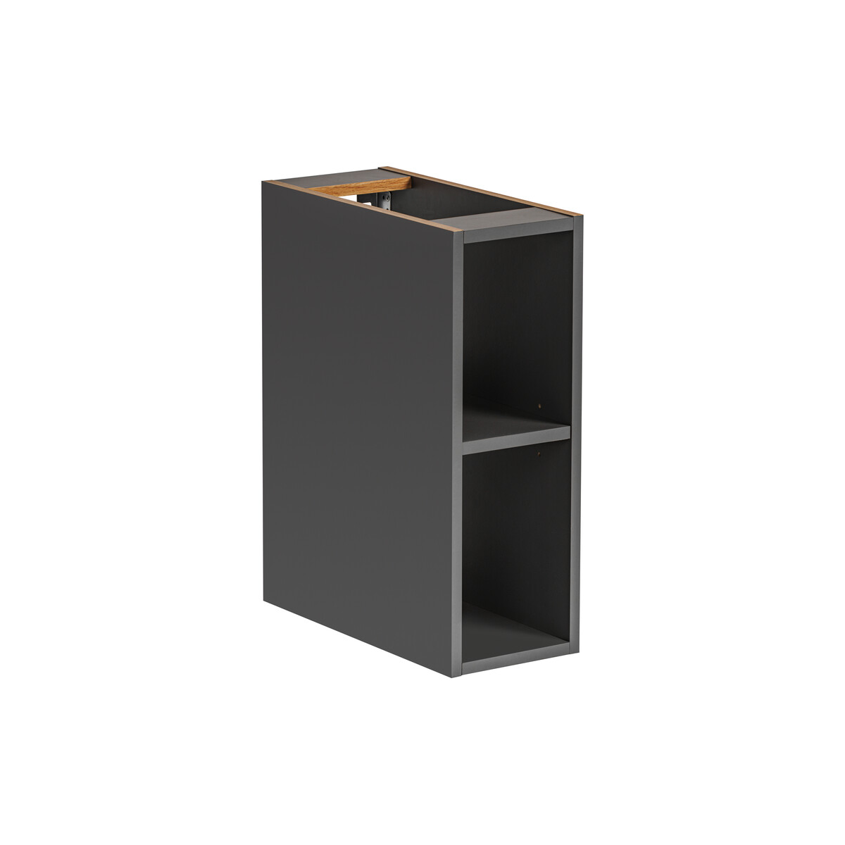 Avatud riiul Comad Monako Grey Oak 20 cm, Diamond hall