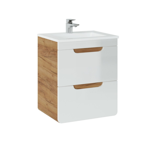 Valamukapp Comad ARUBA WHITE 50 cm, Craft-tamm ja läikiv valge