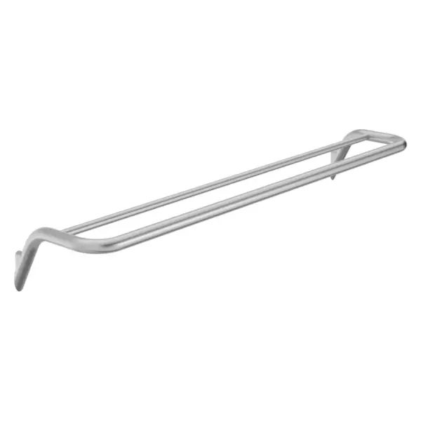 Kahekordne seinale kinnitatav käterätikuhoidja Deante Silia 62 cm, harjatud teras