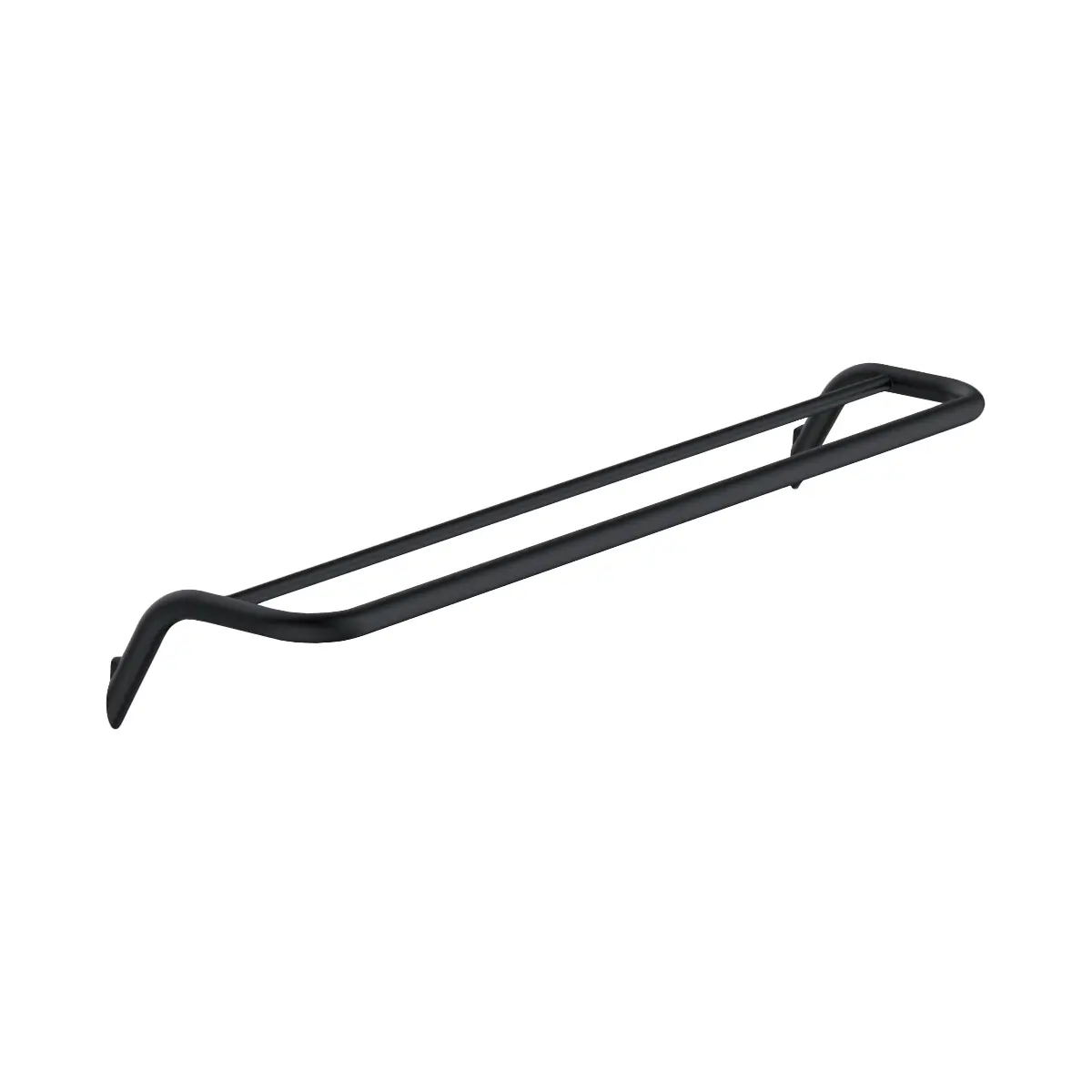 Kahekordne seinale kinnitatav käterätikuhoidja Deante Silia 62 cm, matt must