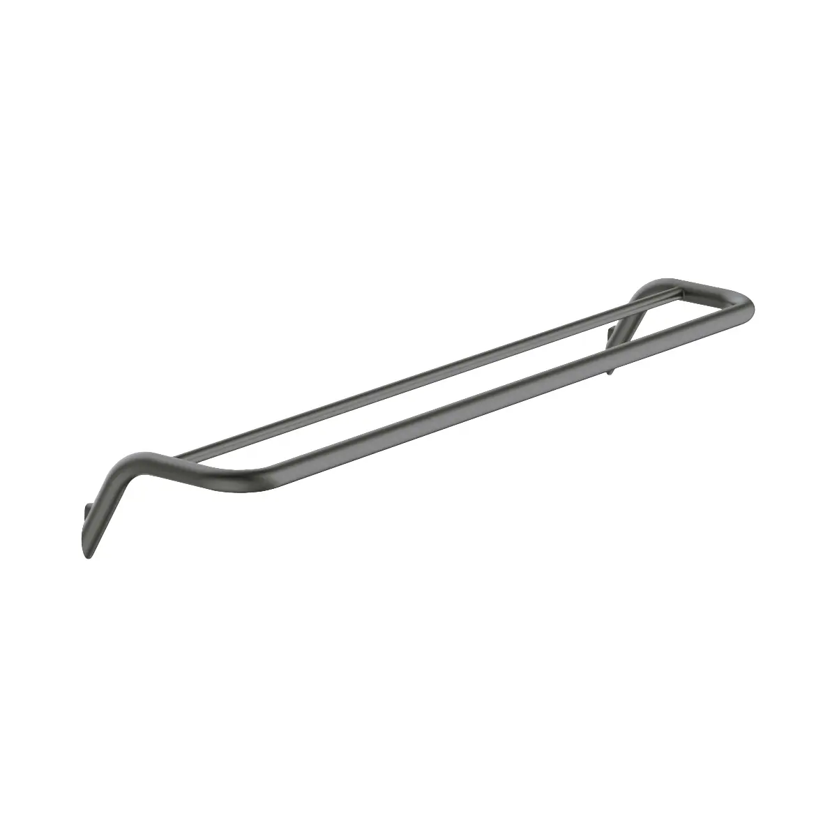 Kahekordne seinale kinnitatav käterätikuhoidja Deante Silia 62 cm, titaan