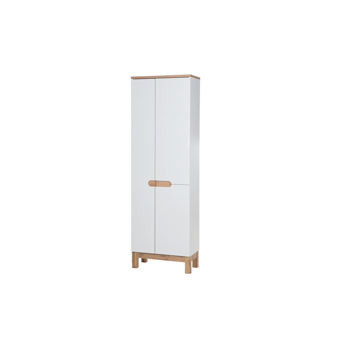 Kõrge vannitoakapp Comad BALI WHITE 60 cm, 3 ust, valge