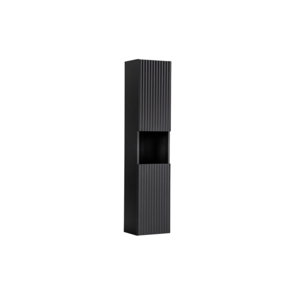 Kõrge vannitoakapp Comad Nova Black 30 cm, 2 ust, matt must