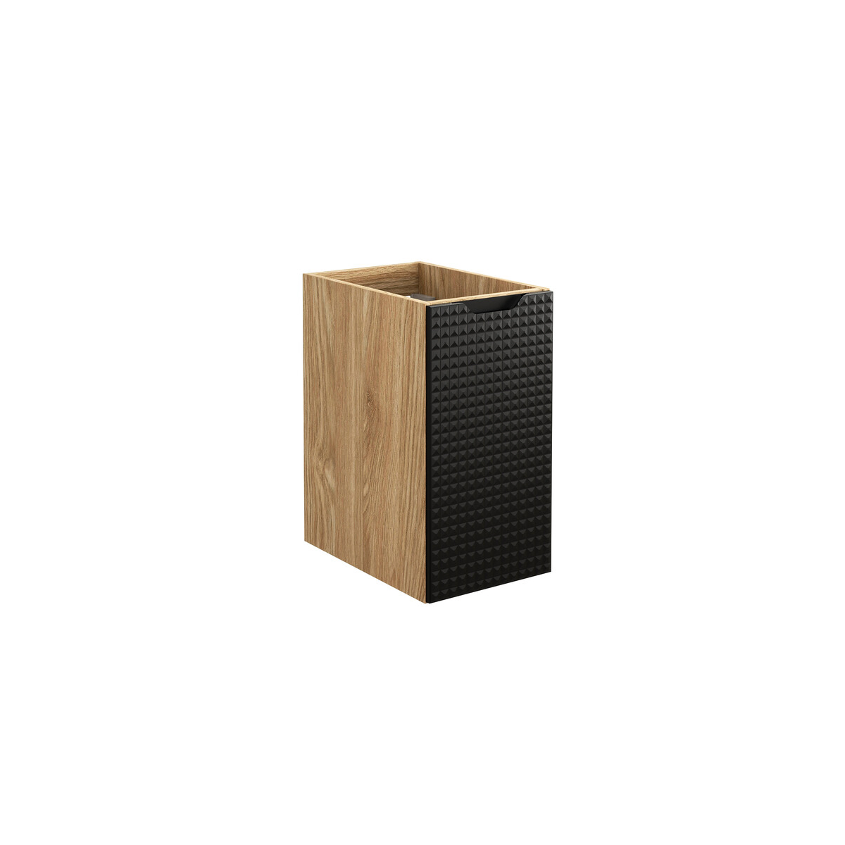 Külgkapp Comad Luxor Black 30 cm, matt must ja õlitatud tamm