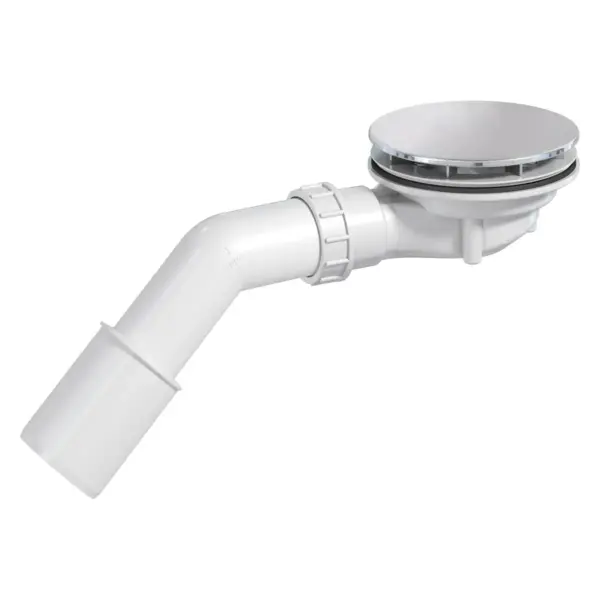 Madal dušialuse sifoon Deante 90 mm, kroom