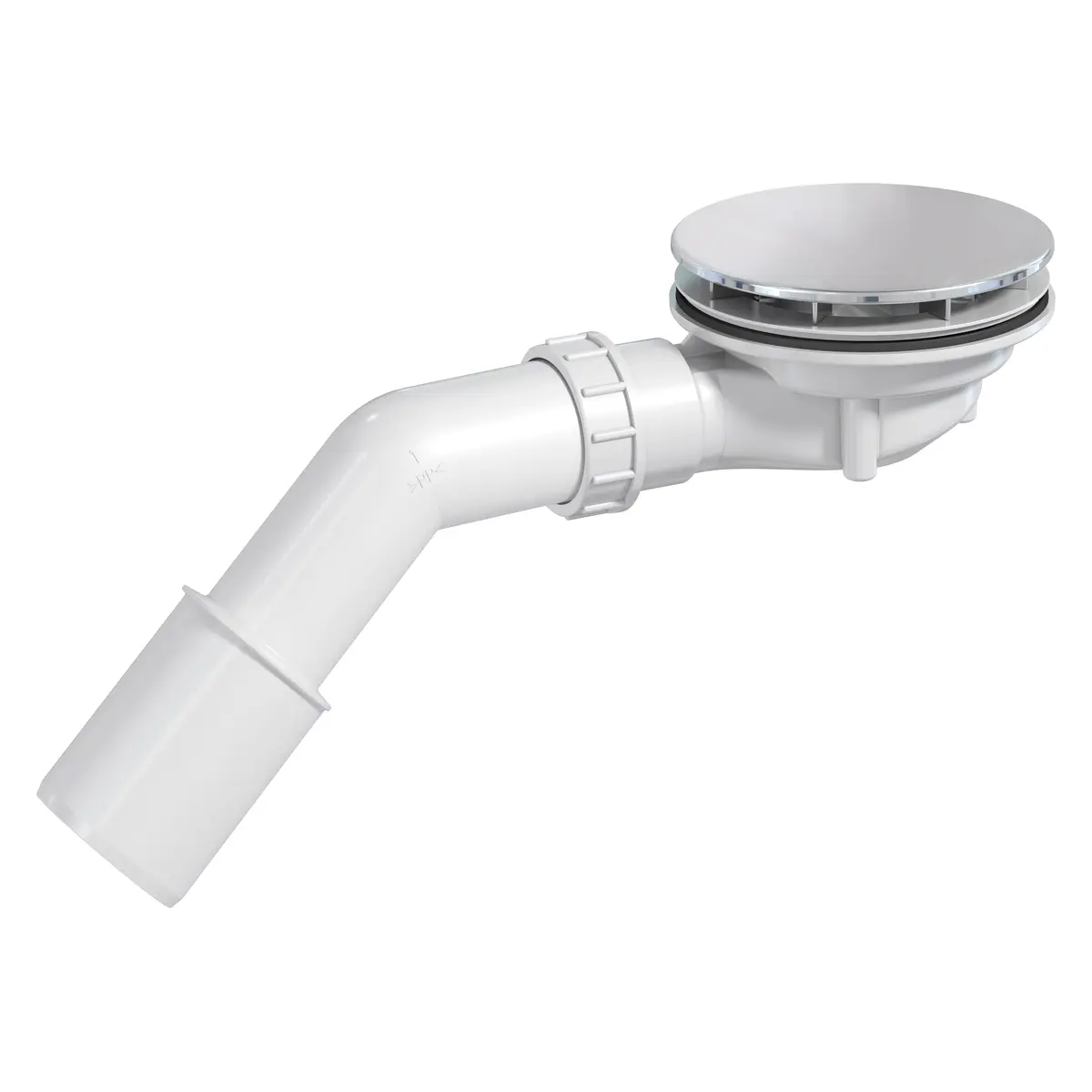Madal dušialuse sifoon Deante 90 mm, kroom