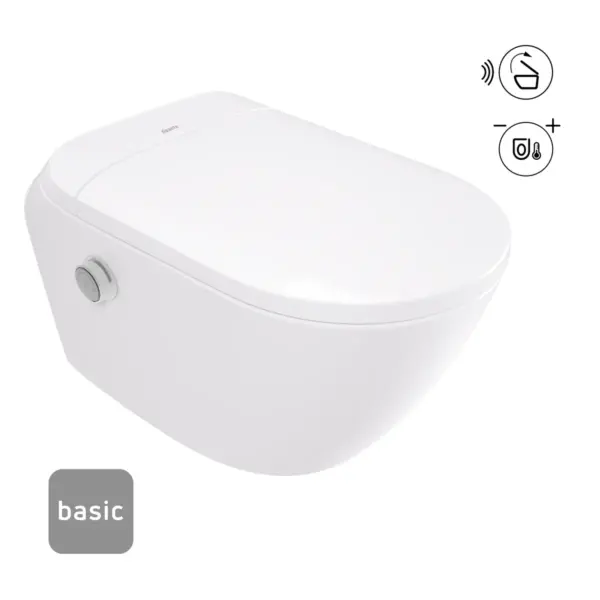 Nutikas WC-pott automaatse prill-lauaga Deante Silia basic 588x348 mm, valge