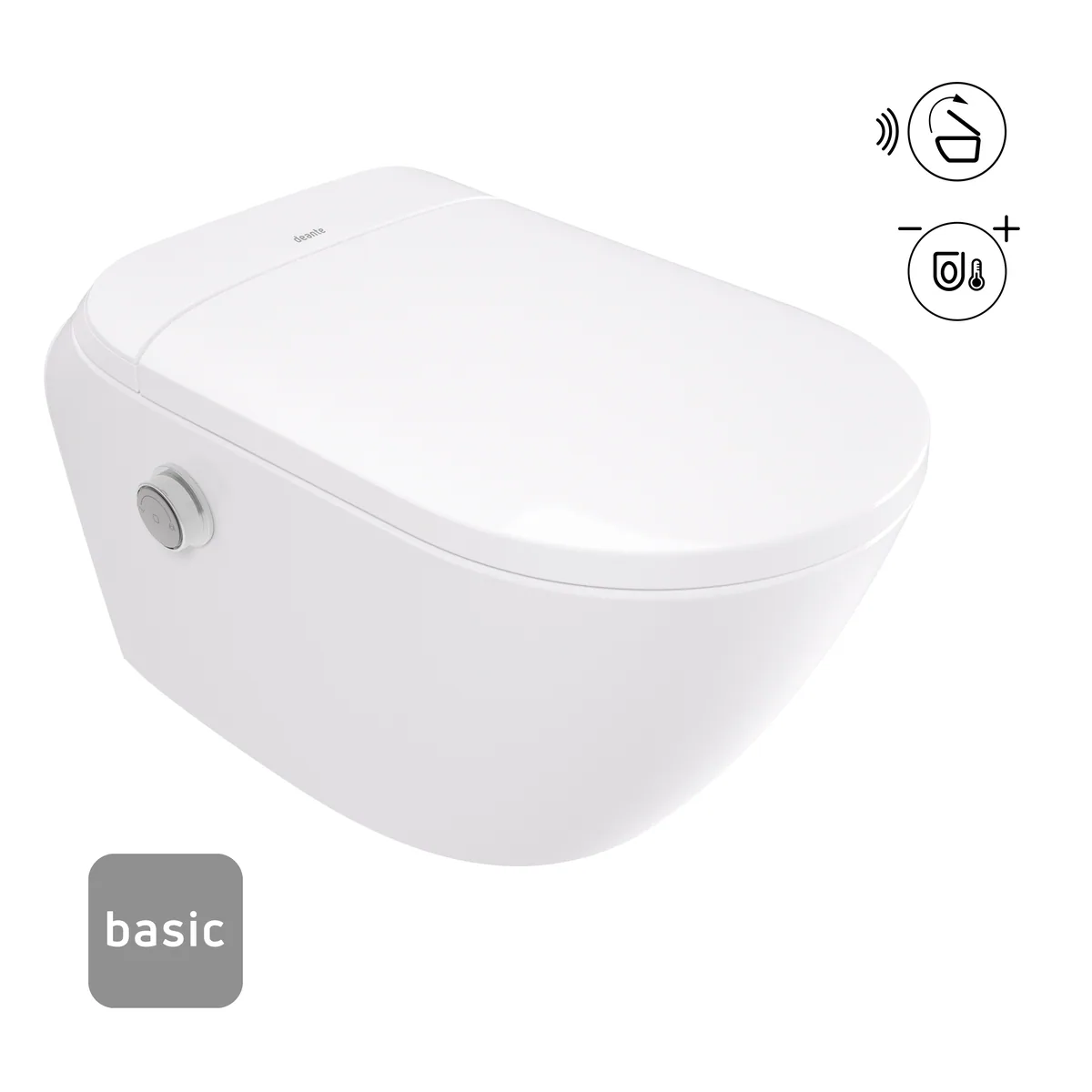 Nutikas WC-pott automaatse prill-lauaga Deante Silia basic 588×348 mm, valge