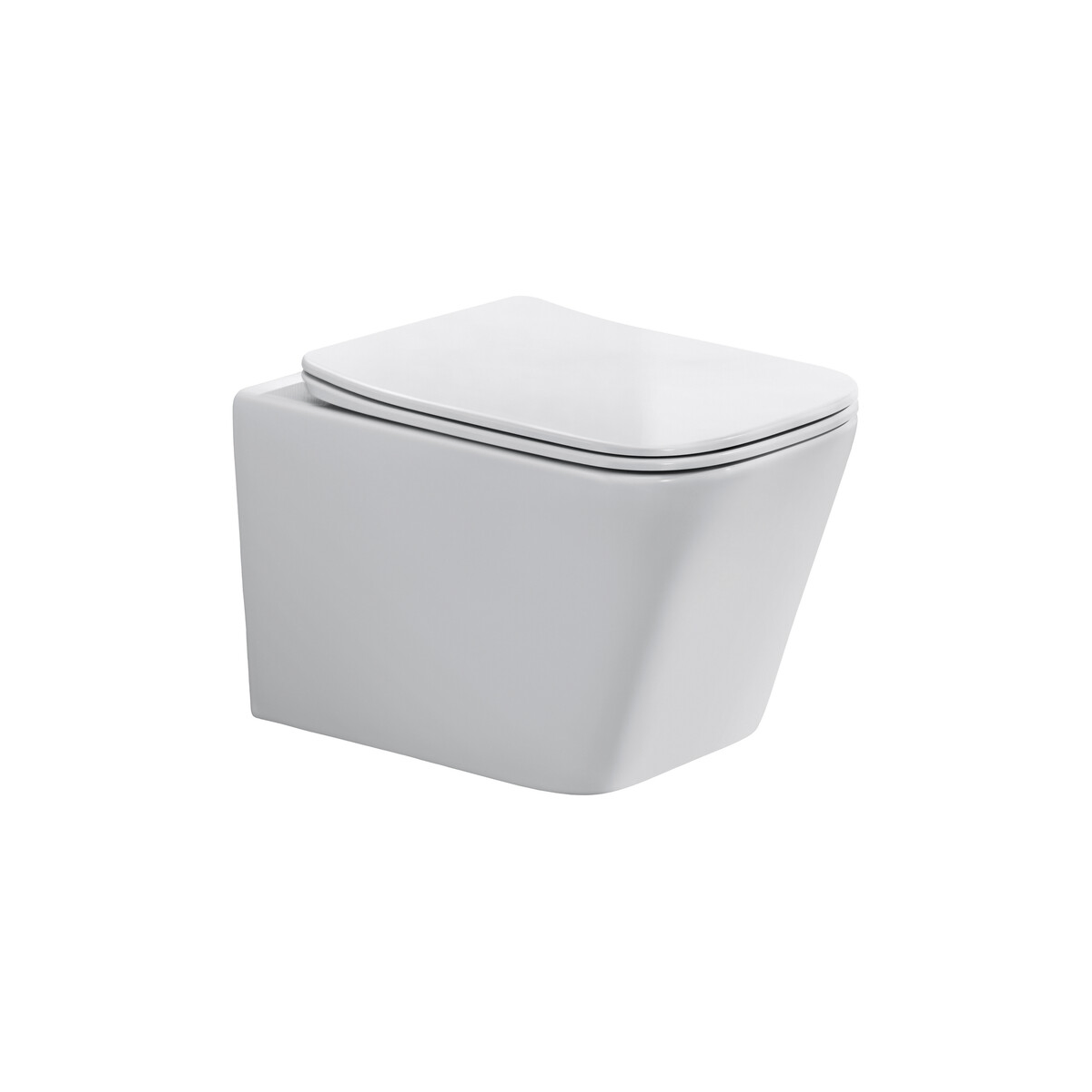 Seinapealne WC-pott prill-lauaga Comad 34 × 49,5 cm, läikiv valge