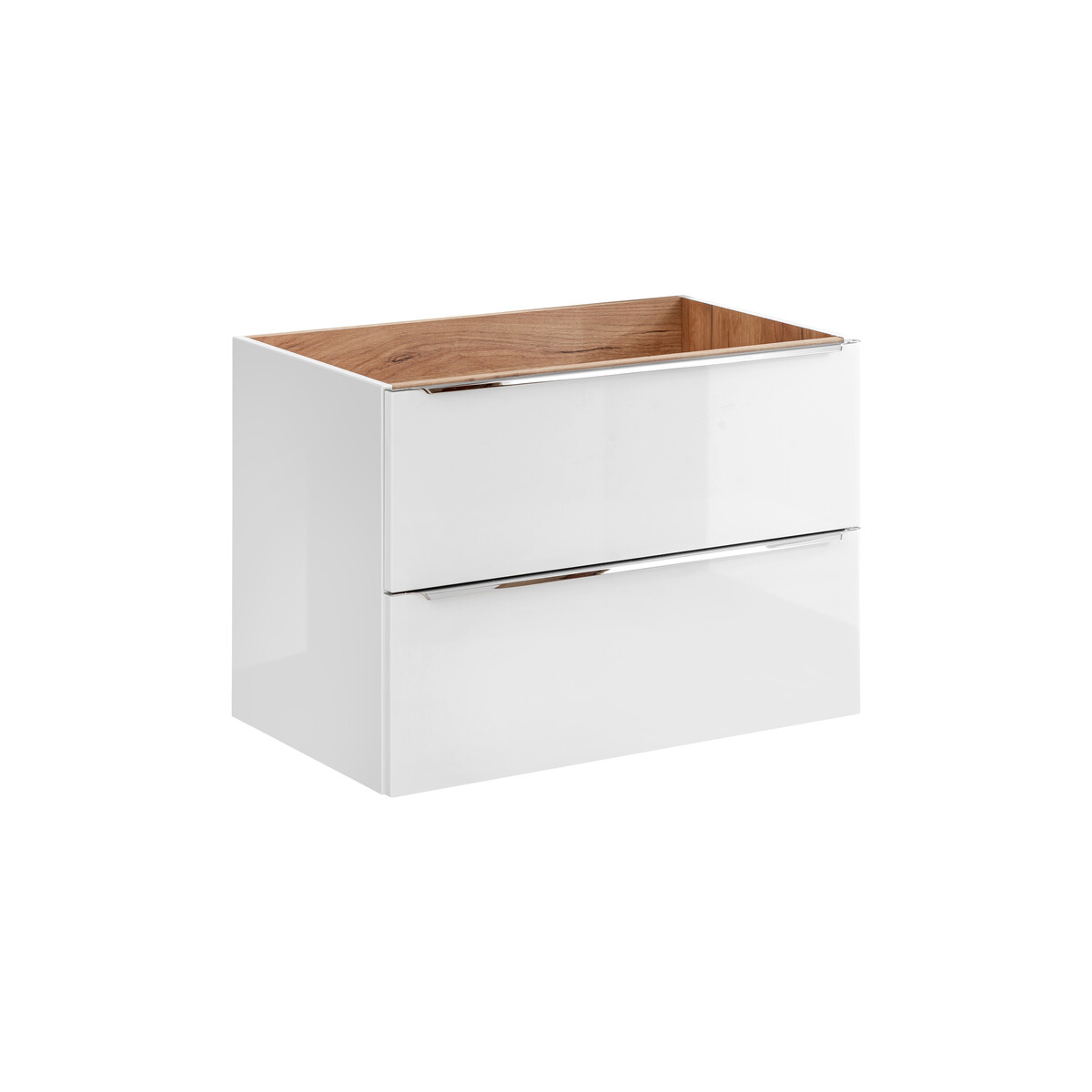 Valamukapp Comad CAPRI WHITE 80 cm, läikiv valge ja Craft-tamm
