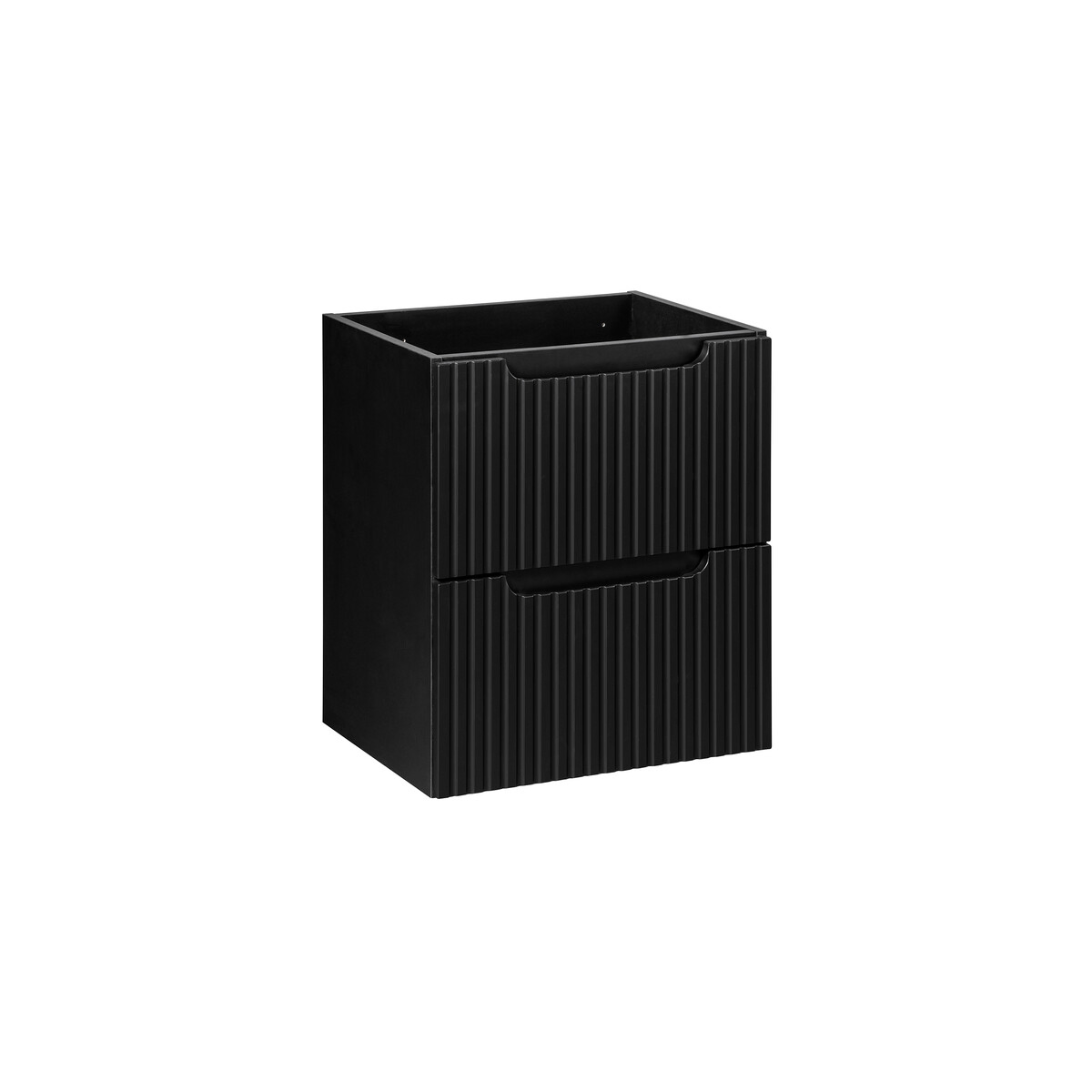 Valamukapp Comad Nova Black 50 × 57 cm, 2 sahtlit, matt must