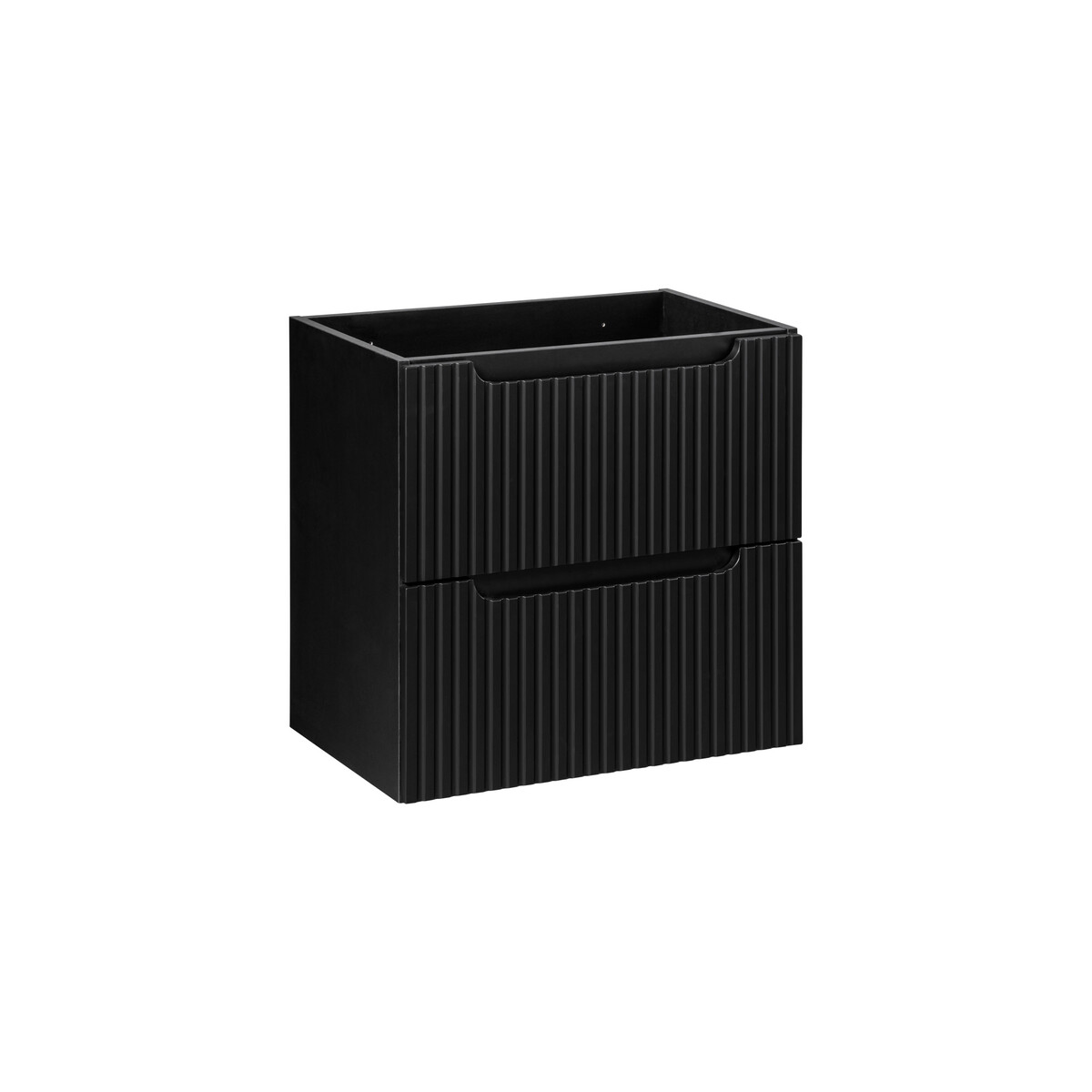 Valamukapp Comad Nova Black 60 × 57 cm, 2 sahtlit, matt must