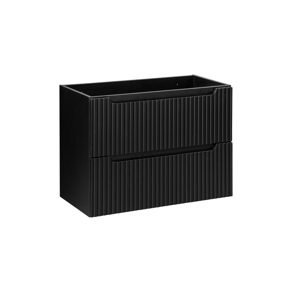 Valamukapp Comad Nova Black 80 × 57 cm, 2 sahtlit, matt must