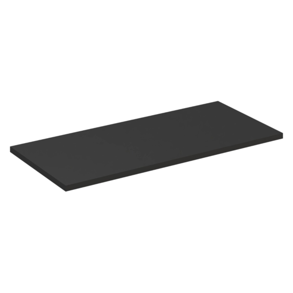 Vannitoa töötasapind Comad Black 120 × 46 × 2,5 cm, matt must