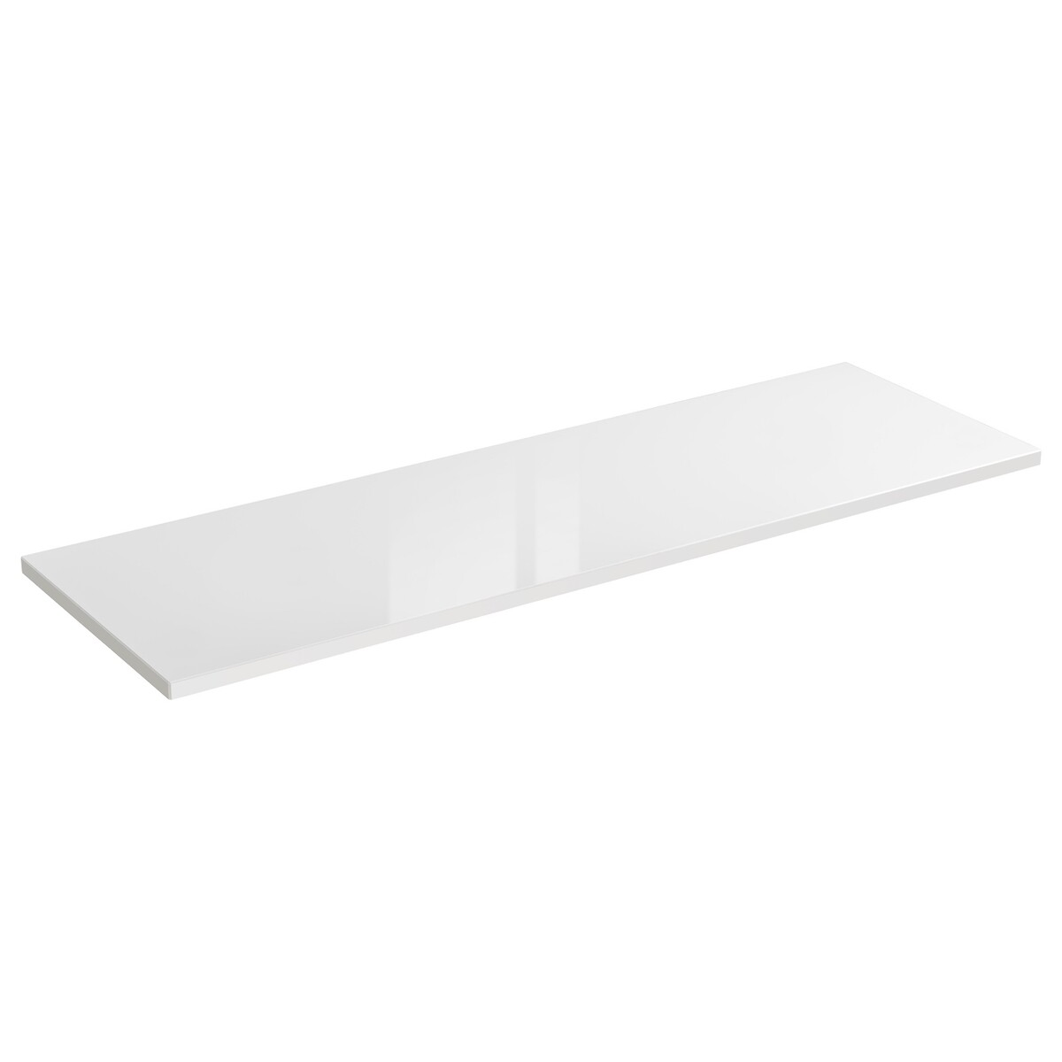 Vannitoa töötasapind Comad CAPRI WHITE 141 × 46 × 2,5 cm, läikiv valge ja Craft-tamm