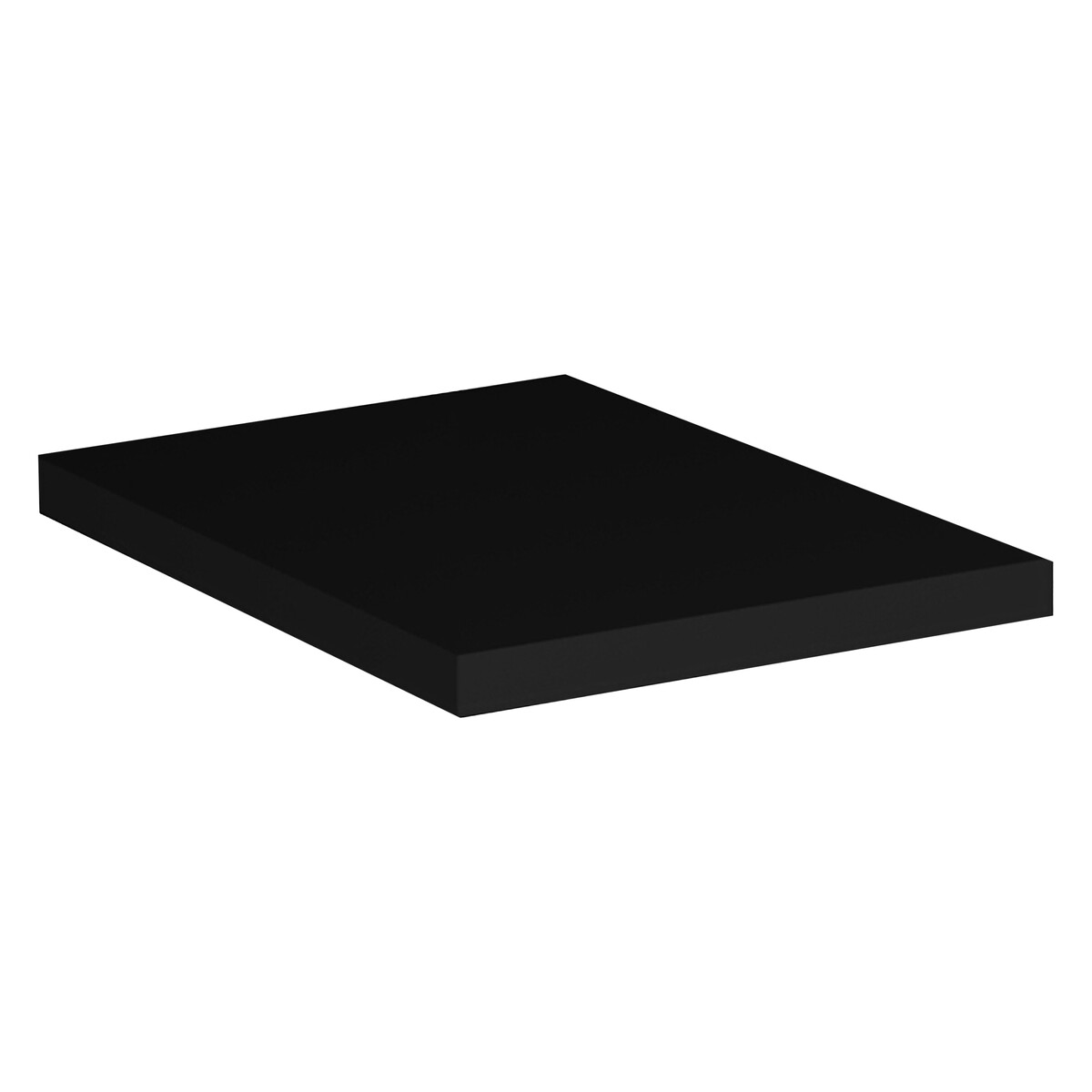 Vannitoa töötasapind Comad Nova Black 20,4 × 40 × 2,5 cm, matt must