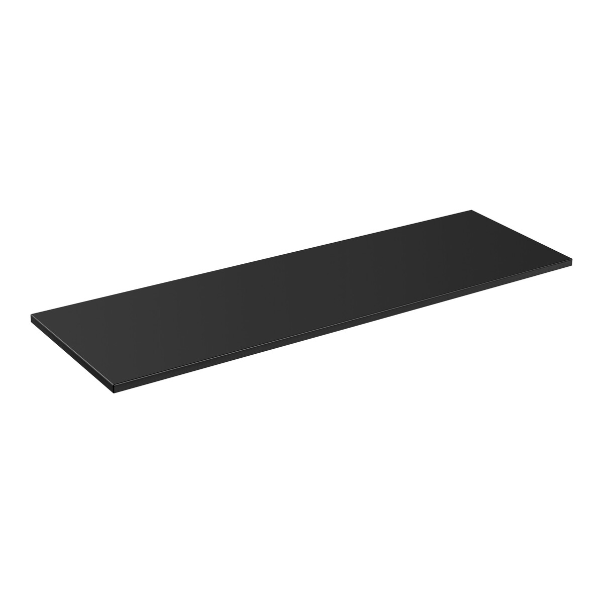 Vannitoa töötasapind Comad Santa Fe Black 180,4 × 46 × 2,5 cm, matt must