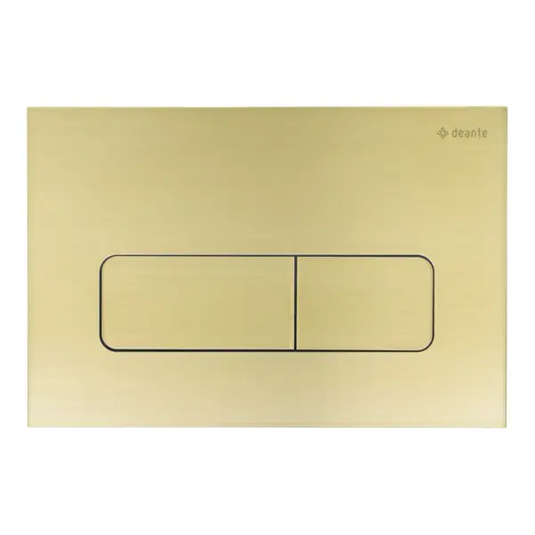 WC loputusnupp slim Deante 247x165 mm, harjatud kuld
