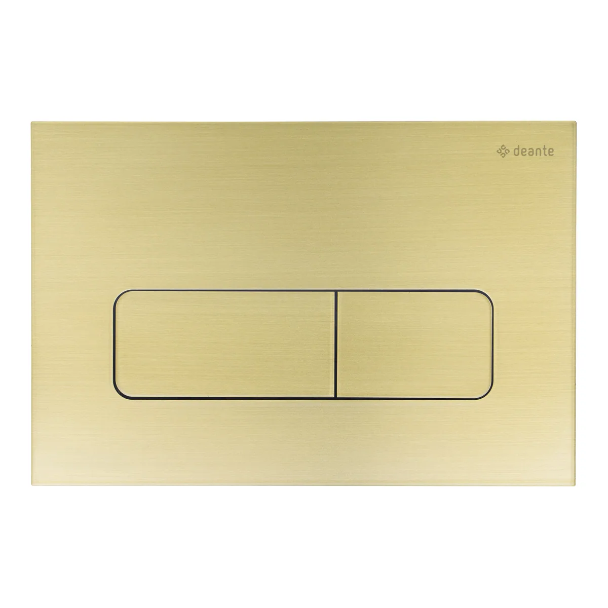 WC loputusnupp slim Deante 247×165 mm, harjatud kuld