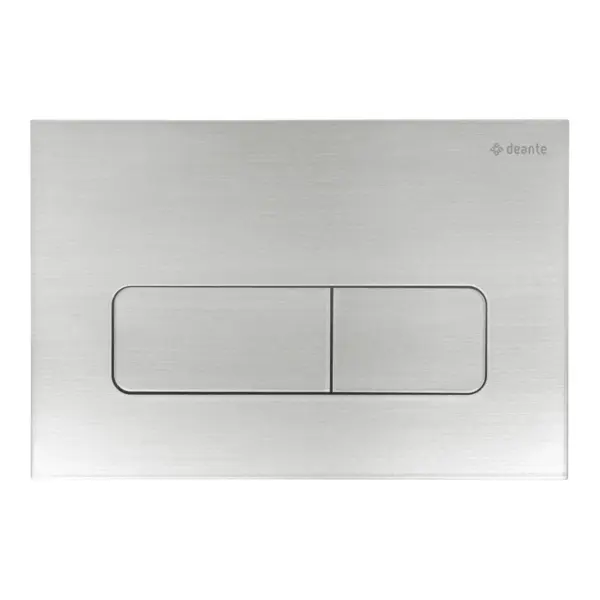 WC loputusnupp slim Deante 247x165 mm, harjatud teras