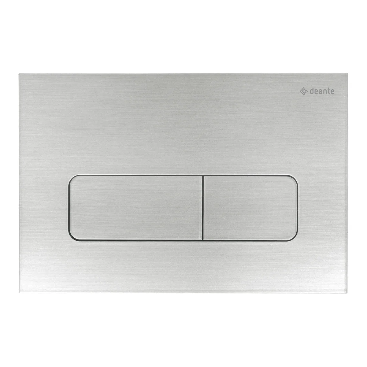 WC loputusnupp slim Deante 247×165 mm, harjatud teras