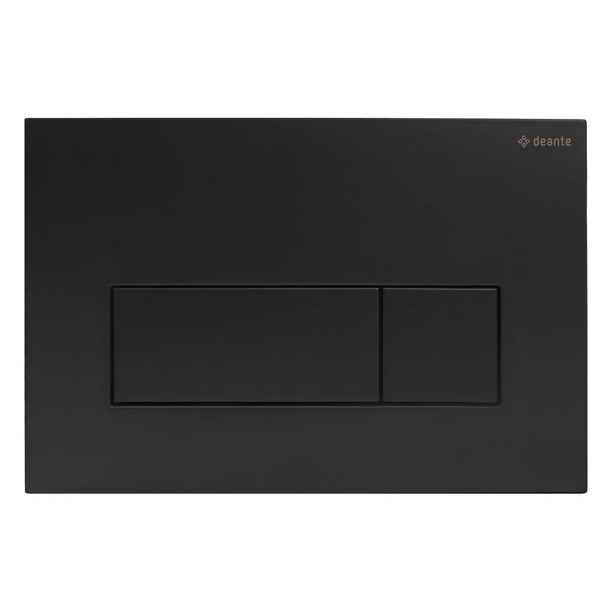 WC loputusnupp slim Deante 247×165 mm, must