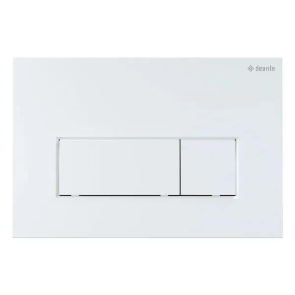 WC loputusnupp slim Deante 247x165 mm, valge