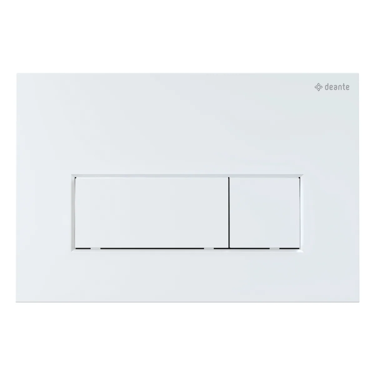 WC loputusnupp slim Deante 247×165 mm, valge